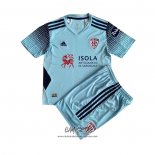 Tercera Camiseta Cagliari Calcio 2021-2022 Nino