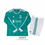 Tercera Camiseta Liverpool 2025-2026 Nino Manga Larga
