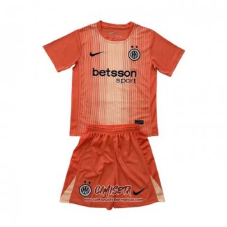 Camiseta Inter Milan Portero 2025-2026 Nino Naranja