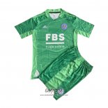 Camiseta Leicester City Portero 2021-2022 Nino Verde