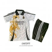 Camiseta Real Madrid Dragon 2025-2026 Nino Blanco