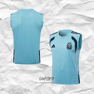 Camiseta de Entrenamiento Argentina 2025-2026 Sin Mangas Azul