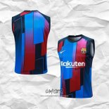 Camiseta de Entrenamiento Barcelona 2023-2024 Sin Mangas Azul y Rojo