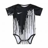 Camiseta de Entrenamiento Corinthians 2022 Bebe Negro y Blanco