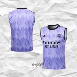 Camiseta de Entrenamiento Real Madrid 2023-2024 Sin Mangas Purpura