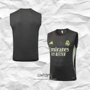 Camiseta de Entrenamiento Real Madrid 2025-2026 Sin Mangas Gris Verde