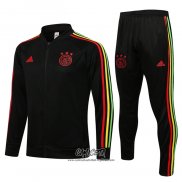 Chandal de Chaqueta del Ajax 2021-2022 Nino Negro