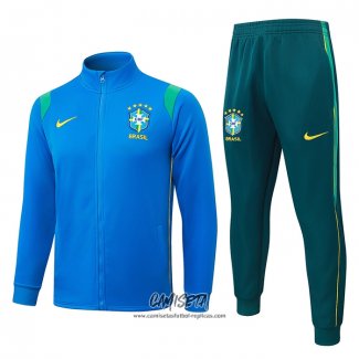 Chandal de Chaqueta del Brasil 2026-2027 Nino Azul