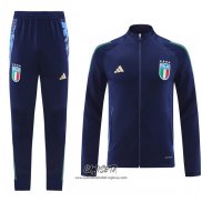 Chandal de Chaqueta del Italia 2024-2025 Azul