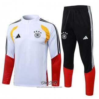 Chandal de Sudadera del Alemania 2025-2026 Blanco Rojo