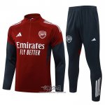 Chandal de Sudadera del Arsenal 2025-2026 Nino Rojo
