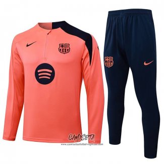 Chandal de Sudadera del Barcelona 2025-2026 Nino Naranja