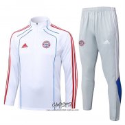 Chandal de Sudadera del Bayern Munich 2025-2026 Blanco Rojo