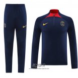 Chandal de Sudadera del Paris Saint-Germain 2023-2024 Azul