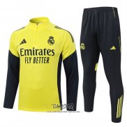 Chandal de Sudadera del Real Madrid 2025-2026 Nino Amarillo