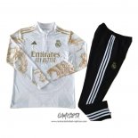 Chandal de Sudadera del Real Madrid Dragon 2024-2025 Blanco