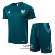 Chandal del Cruzeiro 2024-2025 Manga Corta Verde Pantalon Corto