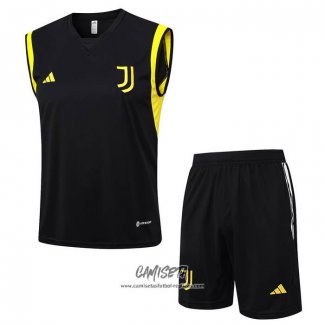 Chandal del Juventus 2023-2024 Sin Mangas Negro