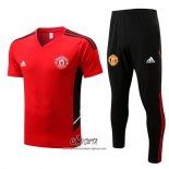 Chandal del Manchester United 2022-2023 Manga Corta Rojo