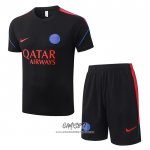 Chandal del Paris Saint-Germain 2026-2027 Manga Corta Negro - Pantalon Corto