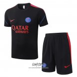 Chandal del Paris Saint-Germain 2026-2027 Manga Corta Negro - Pantalon Corto