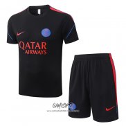 Chandal del Paris Saint-Germain 2026-2027 Manga Corta Negro - Pantalon Corto