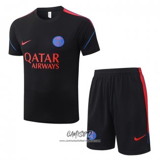 Chandal del Paris Saint-Germain 2026-2027 Manga Corta Negro - Pantalon Corto