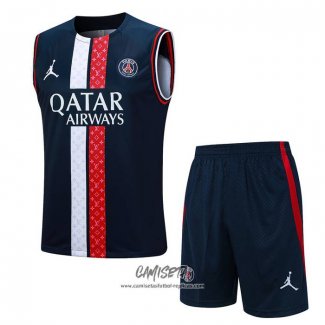 Chandal del Paris Saint-Germain Jordan 2023-2024 Sin Mangas Azul