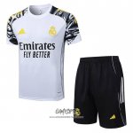 Chandal del Real Madrid 2025-2026 Manga Corta Blanco - Pantalon Corto
