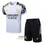 Chandal del Real Madrid 2025-2026 Manga Corta Blanco - Pantalon Corto