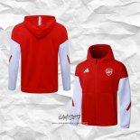 Chaqueta con Capucha del Arsenal 2025-2026 Rojo