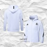 Chaqueta con Capucha del Real Madrid 2025-2026 Blanco