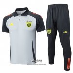 Conjunto Polo del Benfica 2024-2025 Gris