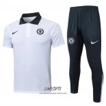 Conjunto Polo del Chelsea 2025-2026 Blanco