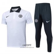 Conjunto Polo del Chelsea 2025-2026 Blanco