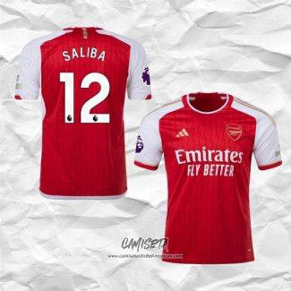 Primera Camiseta Arsenal Jugador Saliba 2023-2024