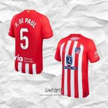 Primera Camiseta Atletico Madrid Jugador R.De Paul 2023-2024