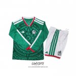 Primera Camiseta Mexico 2026 Nino Manga Larga