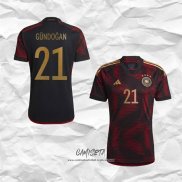 Segunda Camiseta Alemania Jugador Gundogan 2022