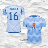 Segunda Camiseta Espana Jugador Rodrigo 2022