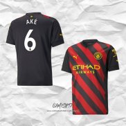 Segunda Camiseta Manchester City Jugador Ake 2022-2023