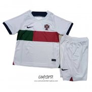 Segunda Camiseta Portugal 2022 Nino