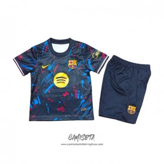 Camiseta Barcelona Special 2026-2027 Nino Negro Azul