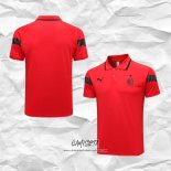 Camiseta Polo del AC Milan 2023-2024 Rojo