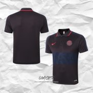 Camiseta Polo del Paris Saint-Germain 2020-2021 Negro y Azul