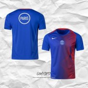 Camiseta Pre Partido del Paris Saint-Germain 2025-2026 Azul Rojo