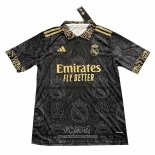 Camiseta Real Madrid Dragon 2024-2025 Negro Oro Tailandia