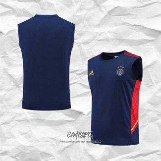 Camiseta de Entrenamiento Ajax 2022-2023 Sin Mangas Azul