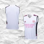 Camiseta de Entrenamiento Arsenal 2023-2024 Sin Mangas Blanco