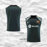 Camiseta de Entrenamiento Barcelona 2023-2024 Sin Mangas Verde